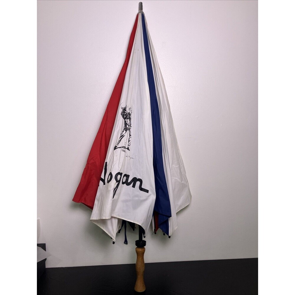 Vintage Ben Hogan Large Golf Umbrella Rain Rare USA Flag Old School 1990s Y2K